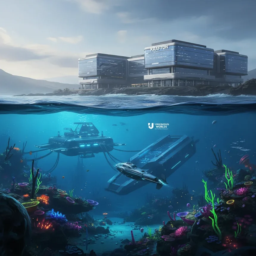 Subnautica 2 remains co-published by Krafton despite Steam page change — AI-generated illustration