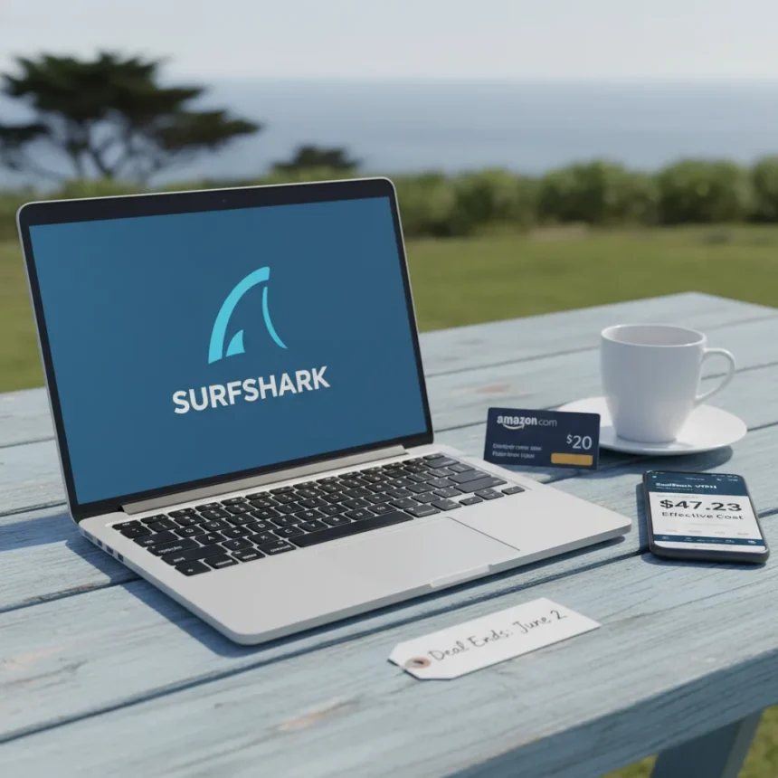 Surfshark VPN deal: $20 Amazon gift card cuts 27-month cost to $47.23