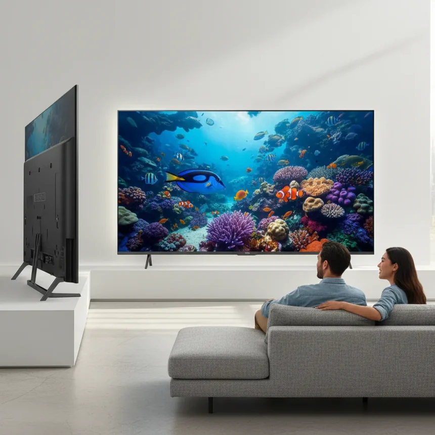 TCL QM8L SQD mini-LED technology delivers stunning colors at a fair price — AI-generated illustration