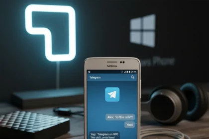 Telegram on Windows Phone revives dead hardware — AI-generated illustration