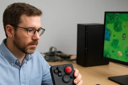 Engineer Transforms ThinkPad TrackPoint Into Gaming Accessibility Tool — AI-generated illustration