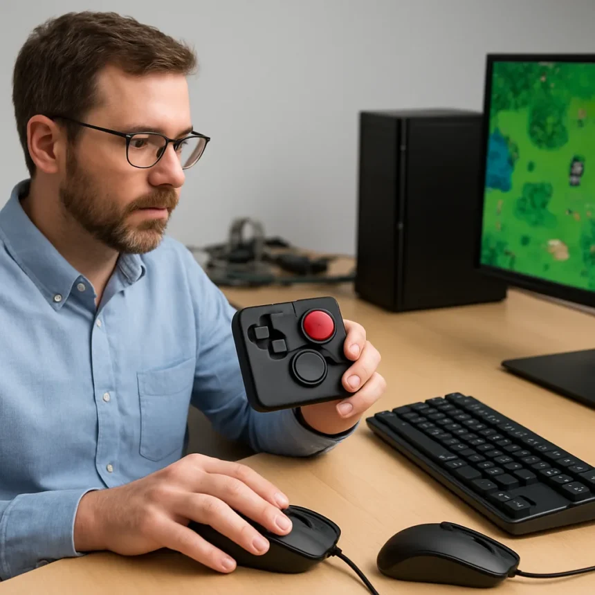 Engineer Transforms ThinkPad TrackPoint Into Gaming Accessibility Tool — AI-generated illustration