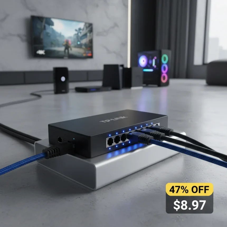 TP-Link 5-Port Ethernet Switch Hits $8.97: Skip Wi-Fi for Wired Speed