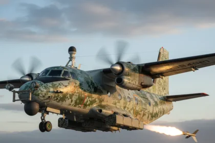 Ukraine's An-28 drone hunter redefines low-cost air defense — AI-generated illustration
