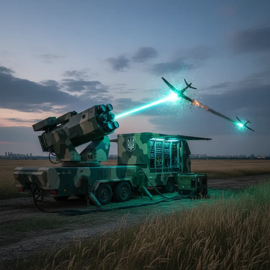 Ukraine's Trizub laser system destroys Shahed drones from 3.1 miles away