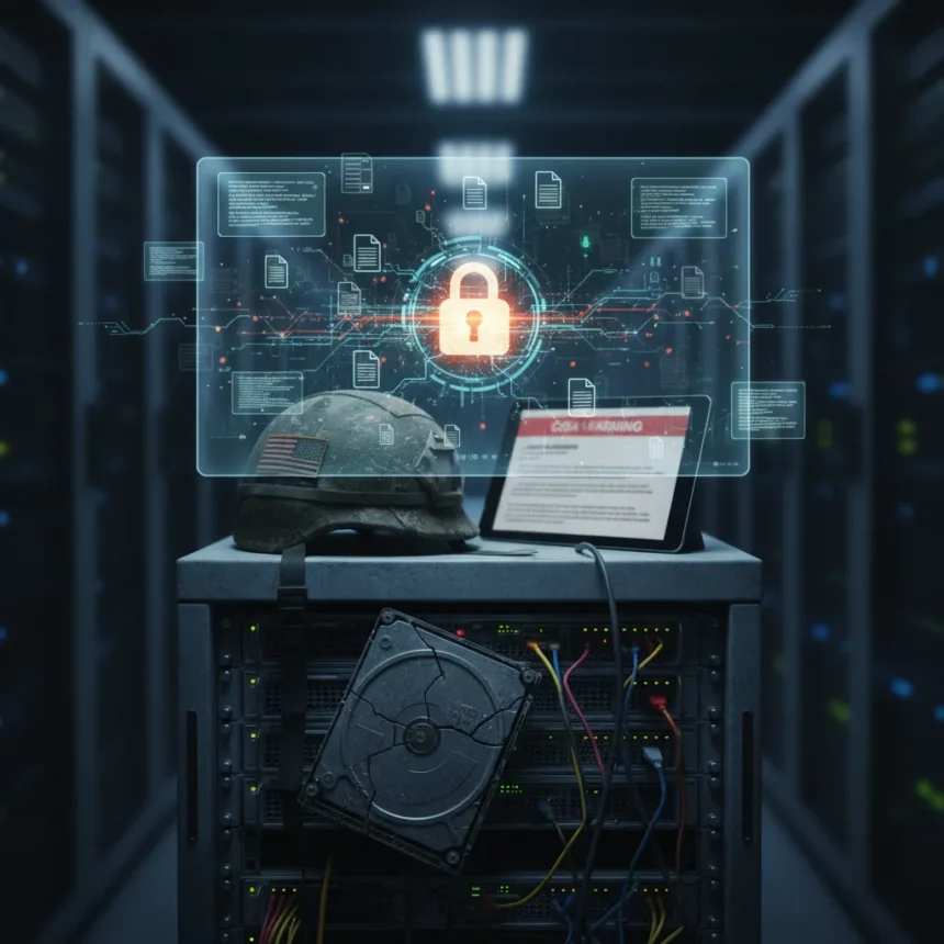 US Army contractor exposed 70,000 files for over a year — AI-generated illustration