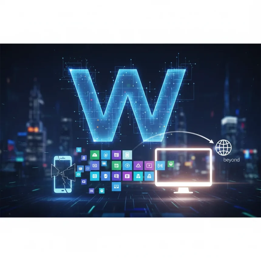 Universal Windows Platform desktop shift redefines Microsoft's app strategy — AI-generated illustration