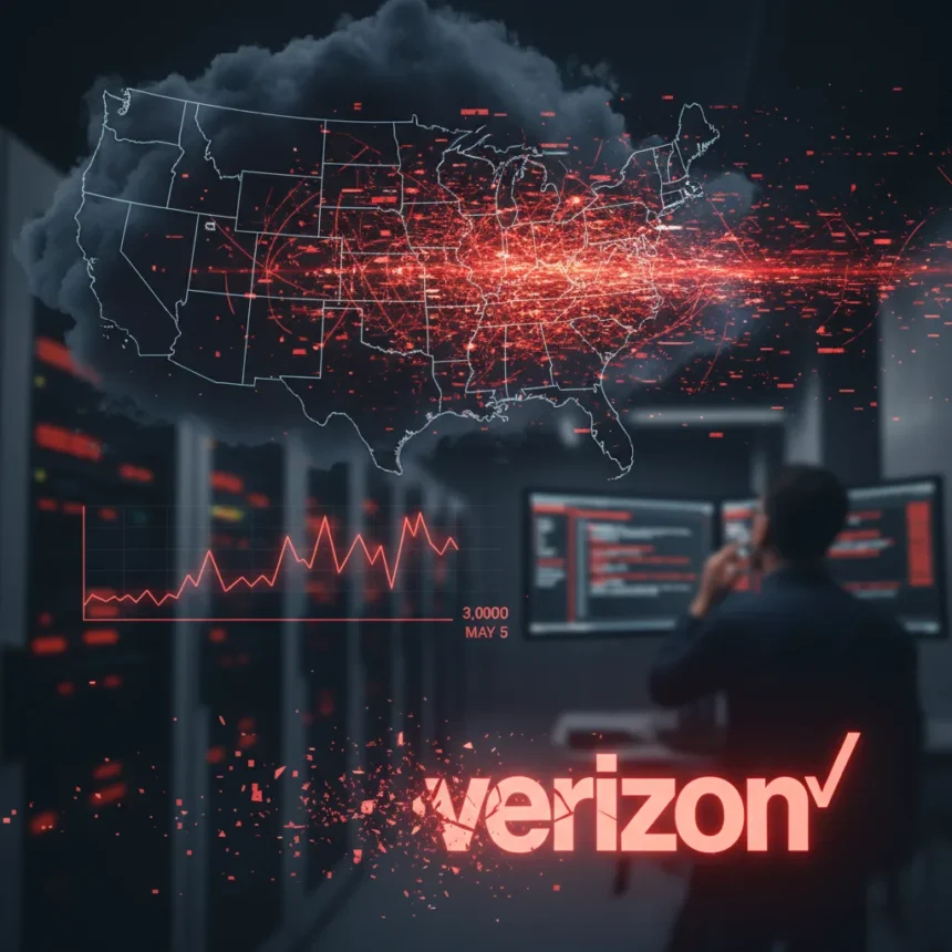 Verizon network outage hits US East Coast data service