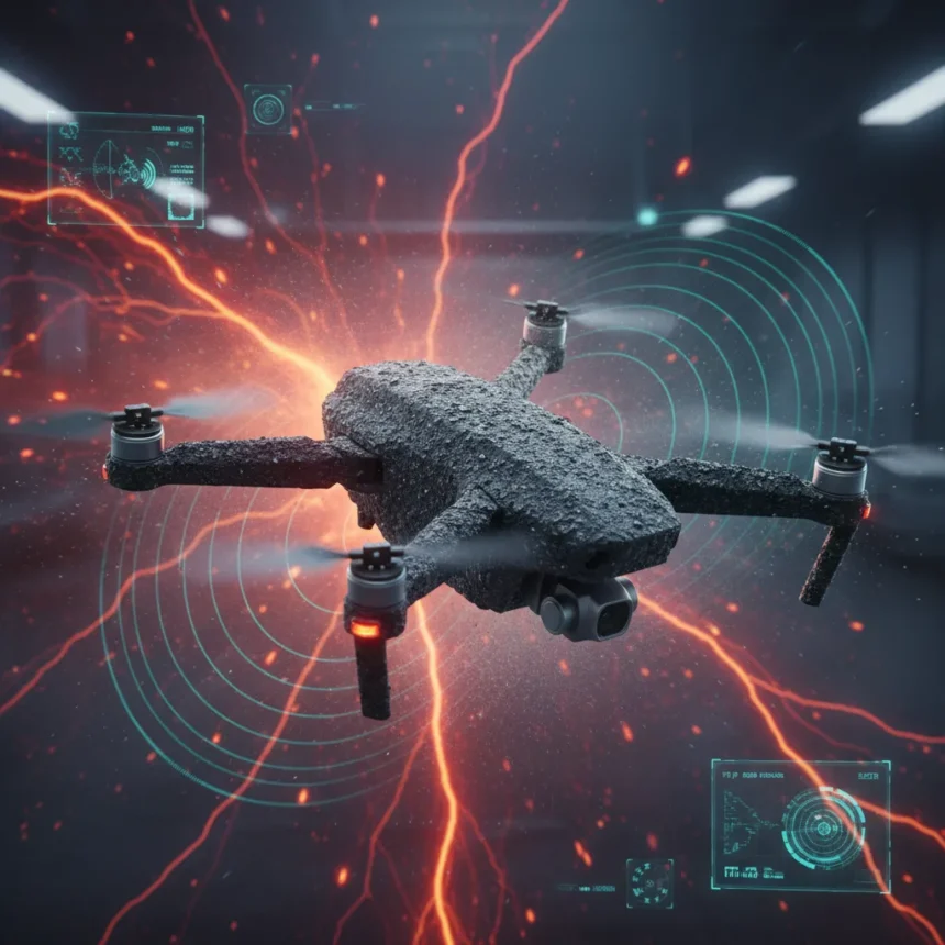Volcanic spray-on stealth coating could reshape drone radar detection
