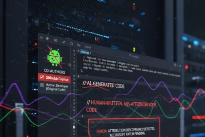 VS Code's Copilot credit bug shows AI attribution's messy reality — AI-generated illustration