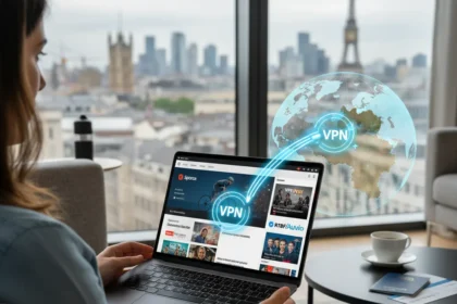 Watch Belgian TV from anywhere with a VPN — AI-generated illustration