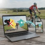 Watch VRT outside Belgium: Free cycling streams with a VPN — AI-generated illustration