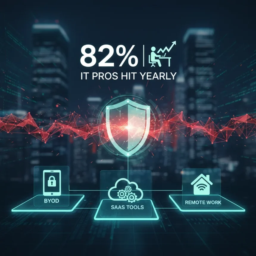 Web-based security incidents hit 82% of IT pros yearly