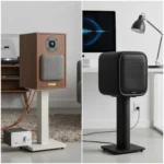 Wharfedale and Fyne Audio's curved speakers offer passive vs active choice