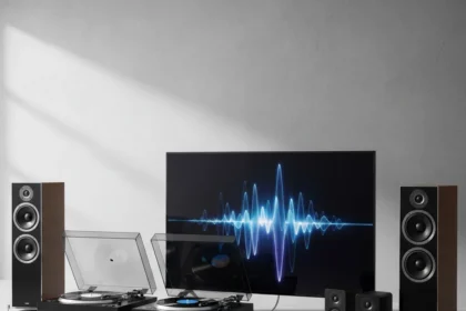 What Hi-Fi's Five-Star Picks: OLED TV, Sony Turntables Lead Month — AI-generated illustration