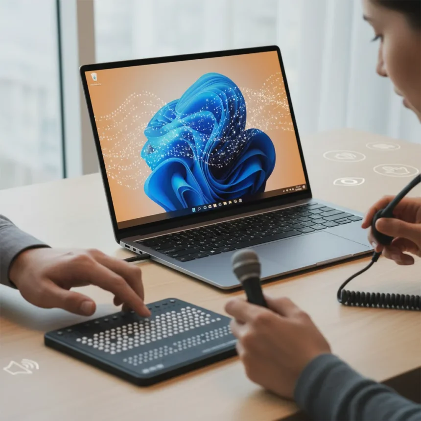 Windows 11 accessibility upgrades bring screen tint and Braille support
