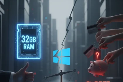 Windows 11 gaming RAM debate: 32GB 'no worries' claim sparks budget fears — AI-generated illustration