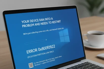 Windows 11 May 2026 update fails with error 0x800f0922