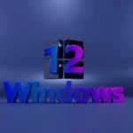 a blue and purple sign that says windows