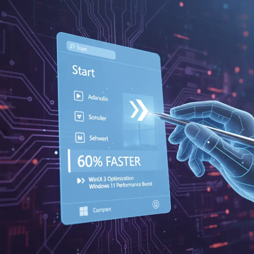 WinUI 3 optimization targets Windows 11 performance gap