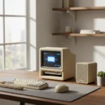 Wokyis M5 Retro Dock Transforms M4 Mac Mini Into Vintage Workspace — AI-generated illustration