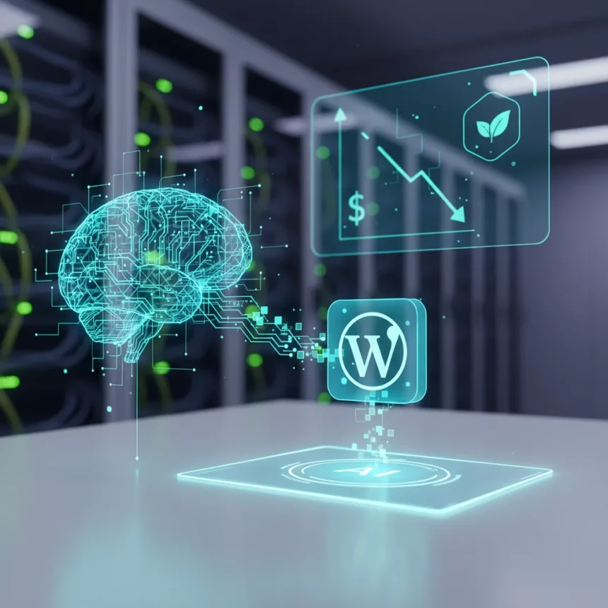 Free WordPress AI token reducer could transform web efficiency — AI-generated illustration