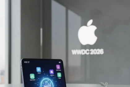 WWDC 2026: iOS 27, Gemini Siri, and iPhone Fold — AI-generated illustration