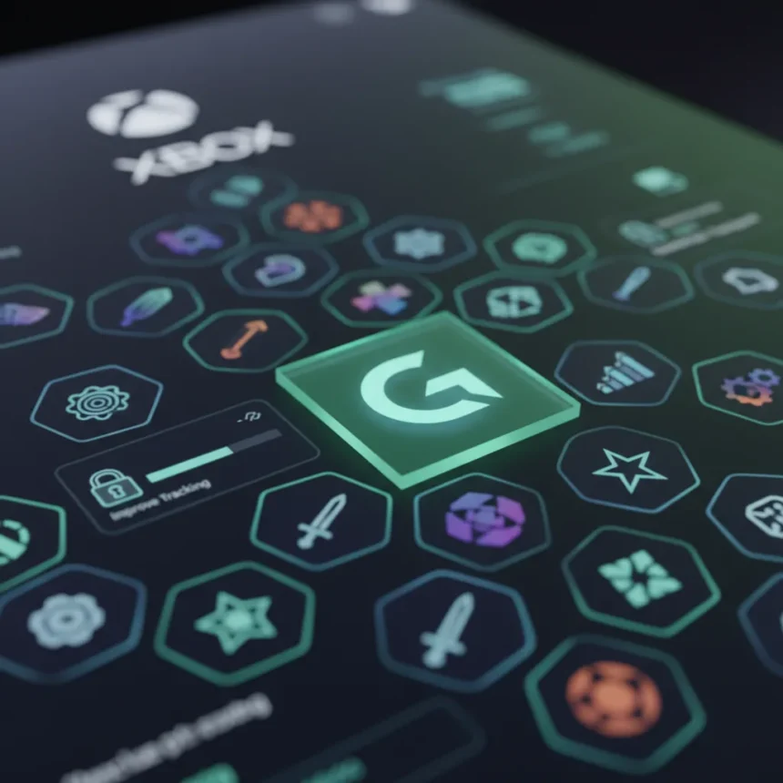 Xbox achievement update adds customization and tracking tools — AI-generated illustration