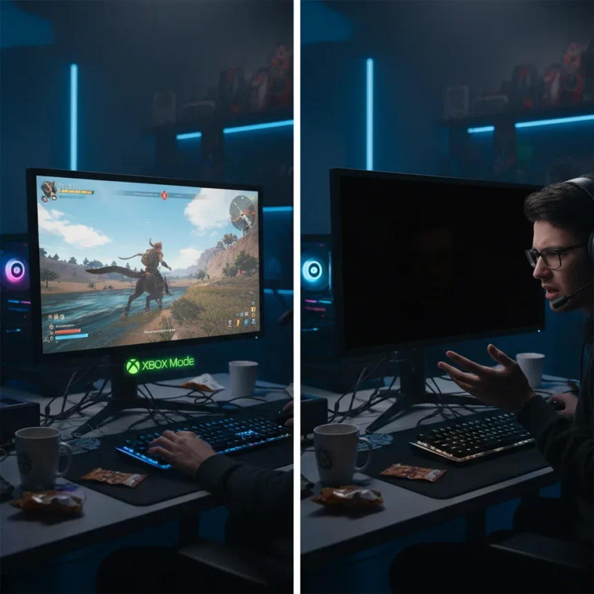 Xbox Mode on Windows 11 dual monitors is a wasted opportunity — AI-generated illustration