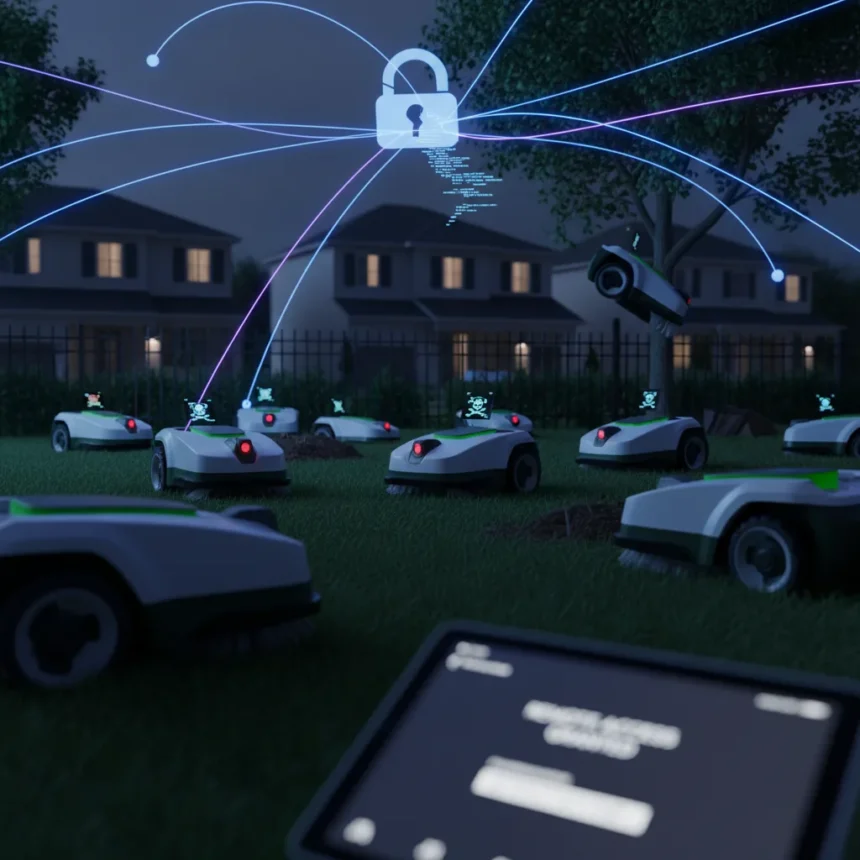 Yarbo robot lawnmowers hijacking exposes IoT security rot