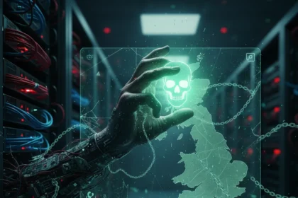 Zombie tech vulnerabilities fuel 67 million UK cyber attacks — AI-generated illustration