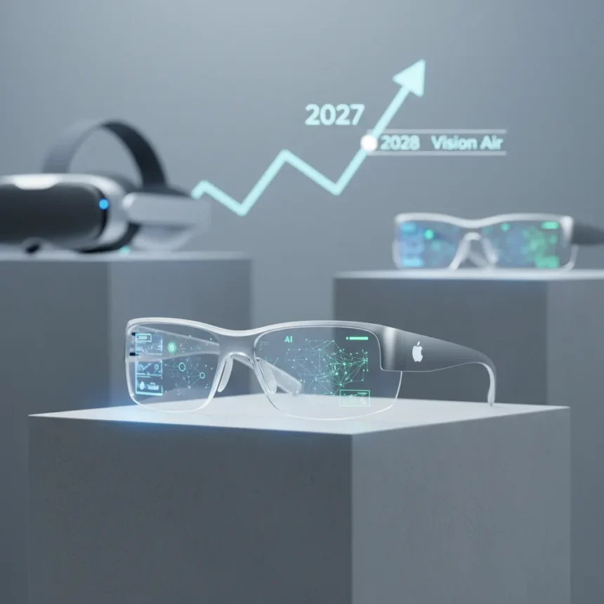 Apple's AI glasses roadmap shifts to 2027 amid Vision Pro struggles