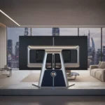 Folding micro-LED TV returns as Bugatti luxury concept