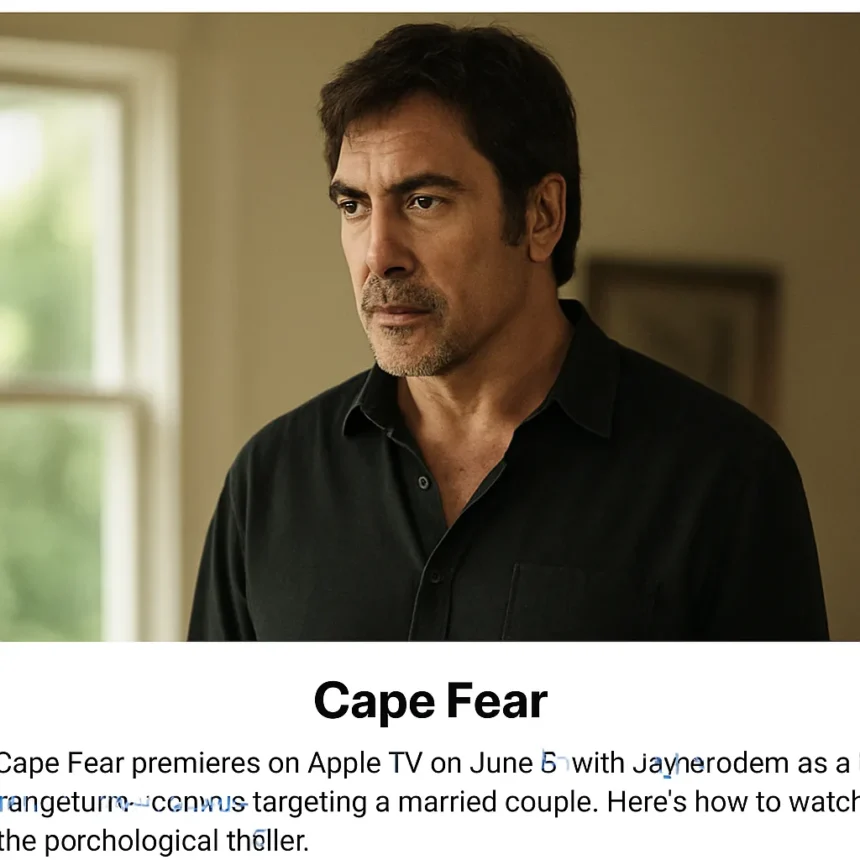 Cape Fear on Apple TV: Stream Javier Bardem's Revenge Thriller Now