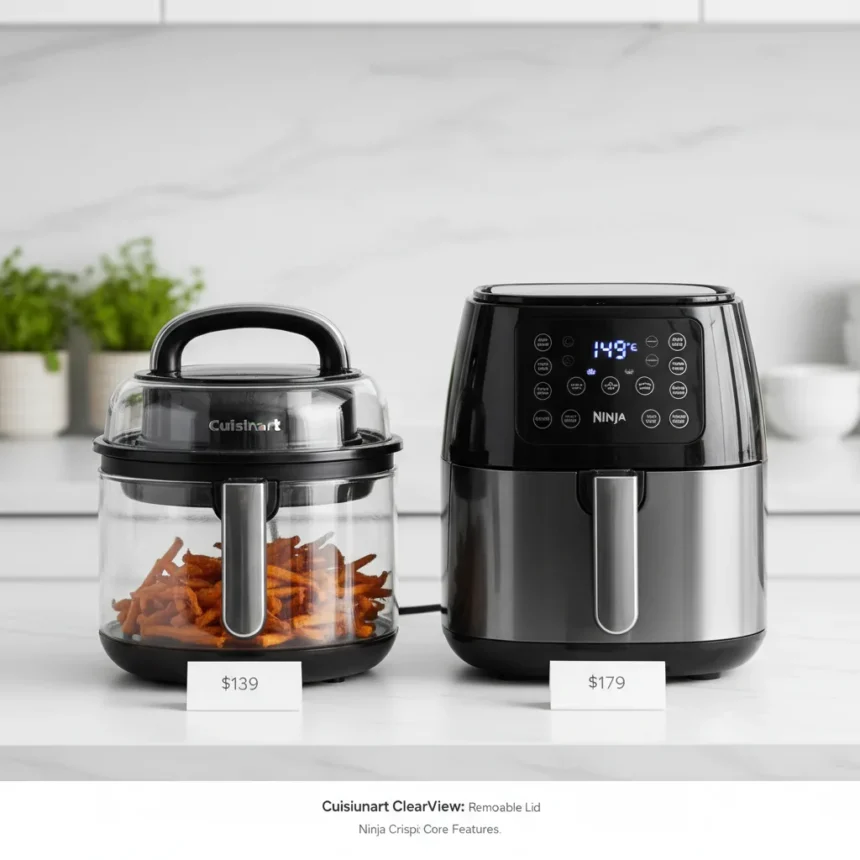 Cuisinart ClearView glass air fryer beats Ninja Crispi on price