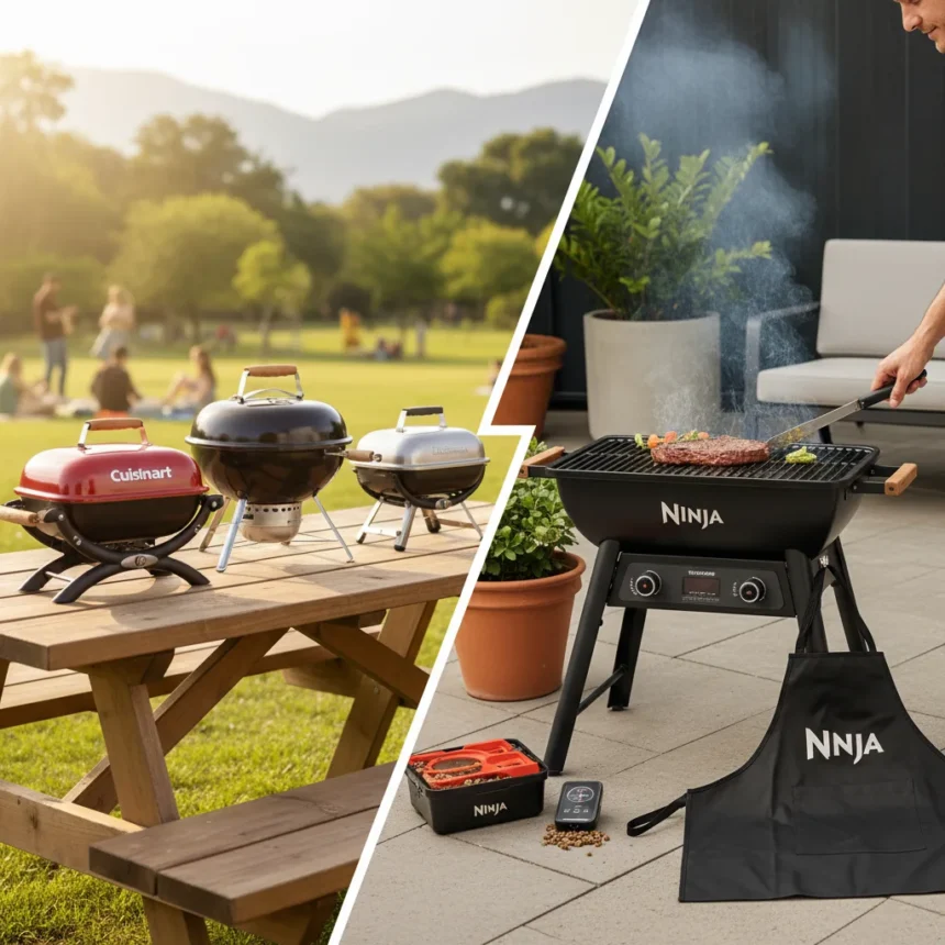 Cuisinart portable barbecues challenge Ninja in outdoor grilling