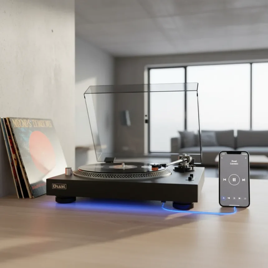Dual CS 629Q Turntable Bridges Vinyl Heritage and App Control