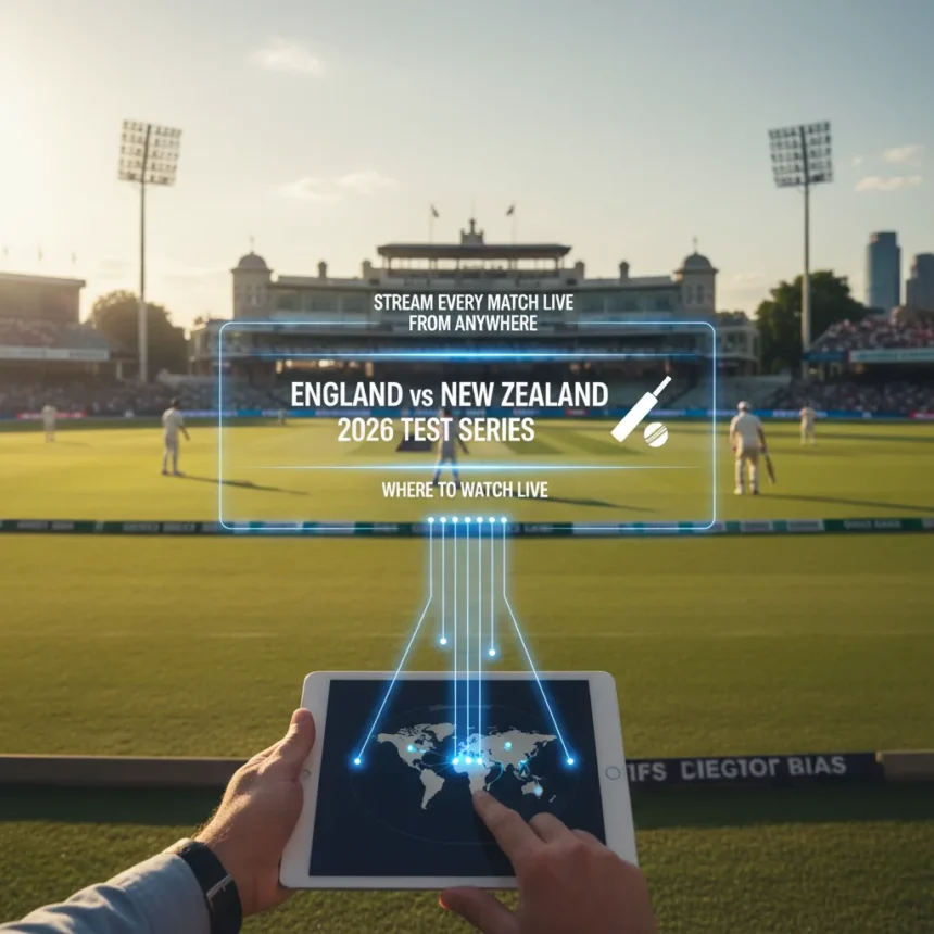 England vs New Zealand 2026 Test series: where to watch live