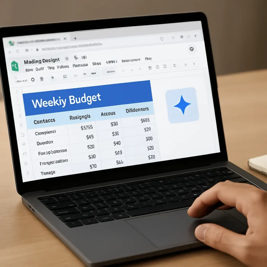 Gemini in Google Sheets transforms weekly budgeting into automation