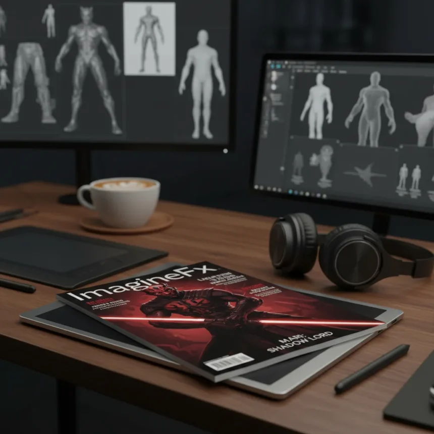 ImagineFX Issue 267 Spotlights Dark Character Design