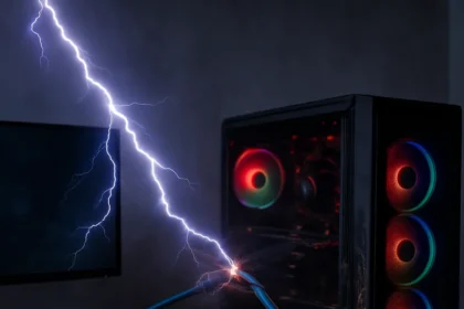 Lightning through internet cables destroys gaming PCs faster than power surges