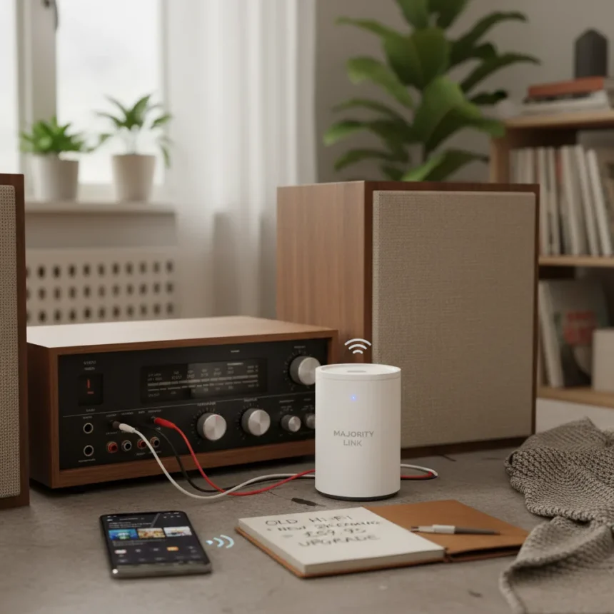 Majority Link brings wireless streaming to old hi-fis for under £60