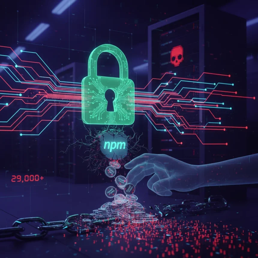 npm supply chain attack steals OpenAI Codex tokens from 29,000 users