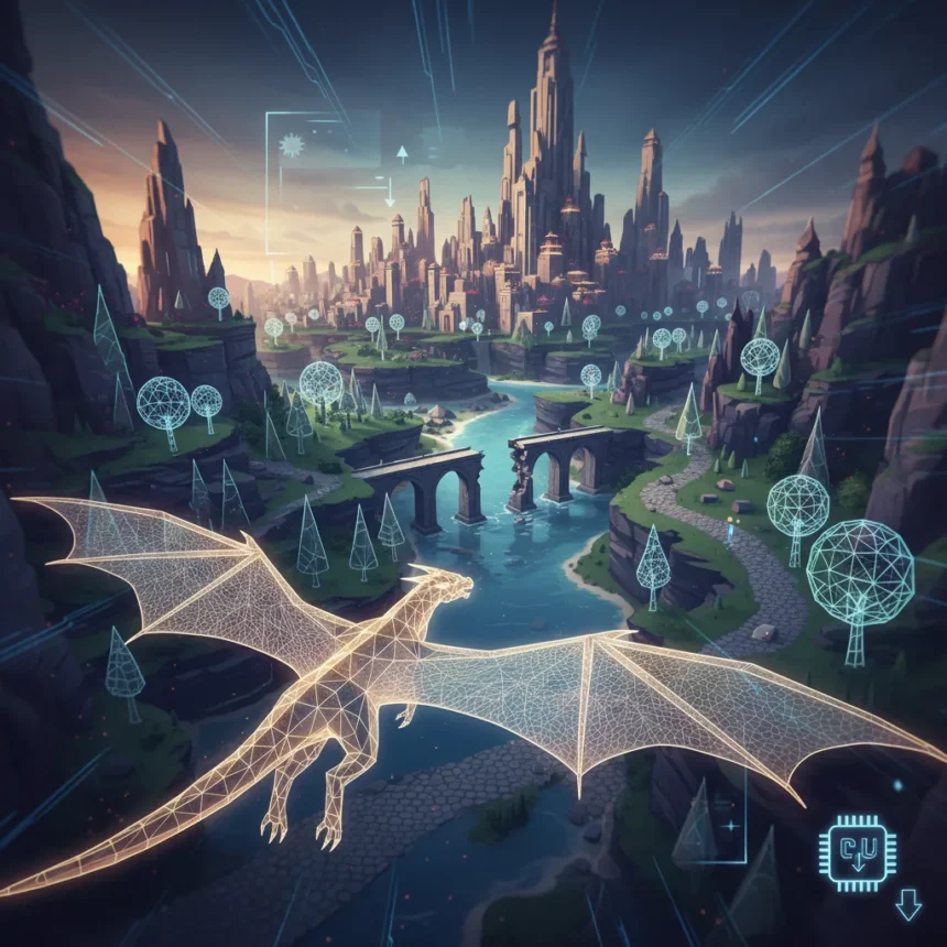 Game developers hide optical illusions to cut costs