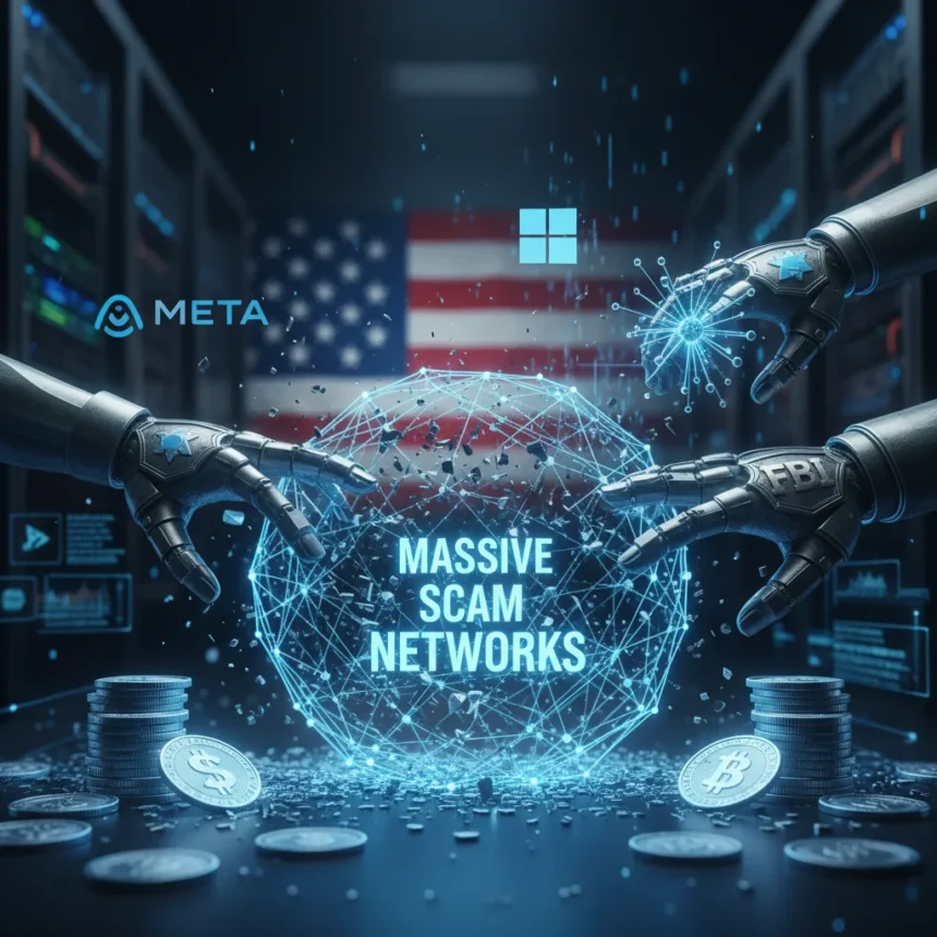 Tech Giants and FBI Dismantle Massive Scam Networks Targeting Americans