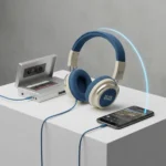 We Are Rewind retro Bluetooth headphones bridge cassette and smartphone