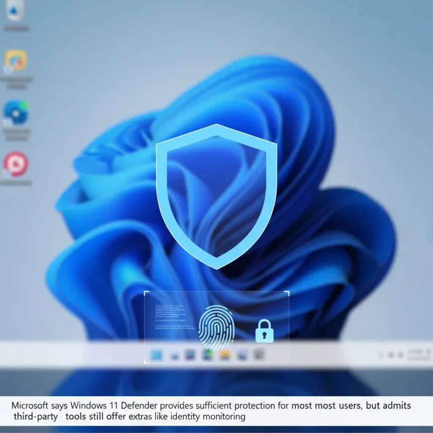 Windows 11 Defender is enough for most users, Microsoft says