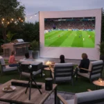 World Cup watch party projector setup: scale goals to 100 inches